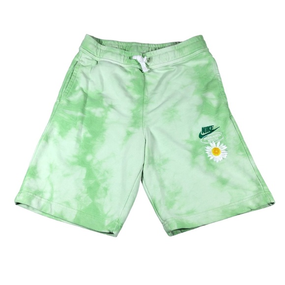 Nike Shorts Mens XL Green Tie Dye Have A Nike Day French Terry Lounge DN3839-332 - Picture 1 of 10